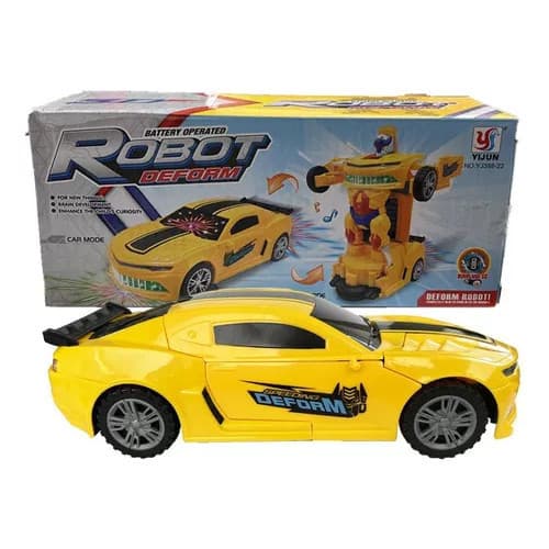 Carrinho Camaro Transformers Vira Robô Super Robots Infantil Transformável