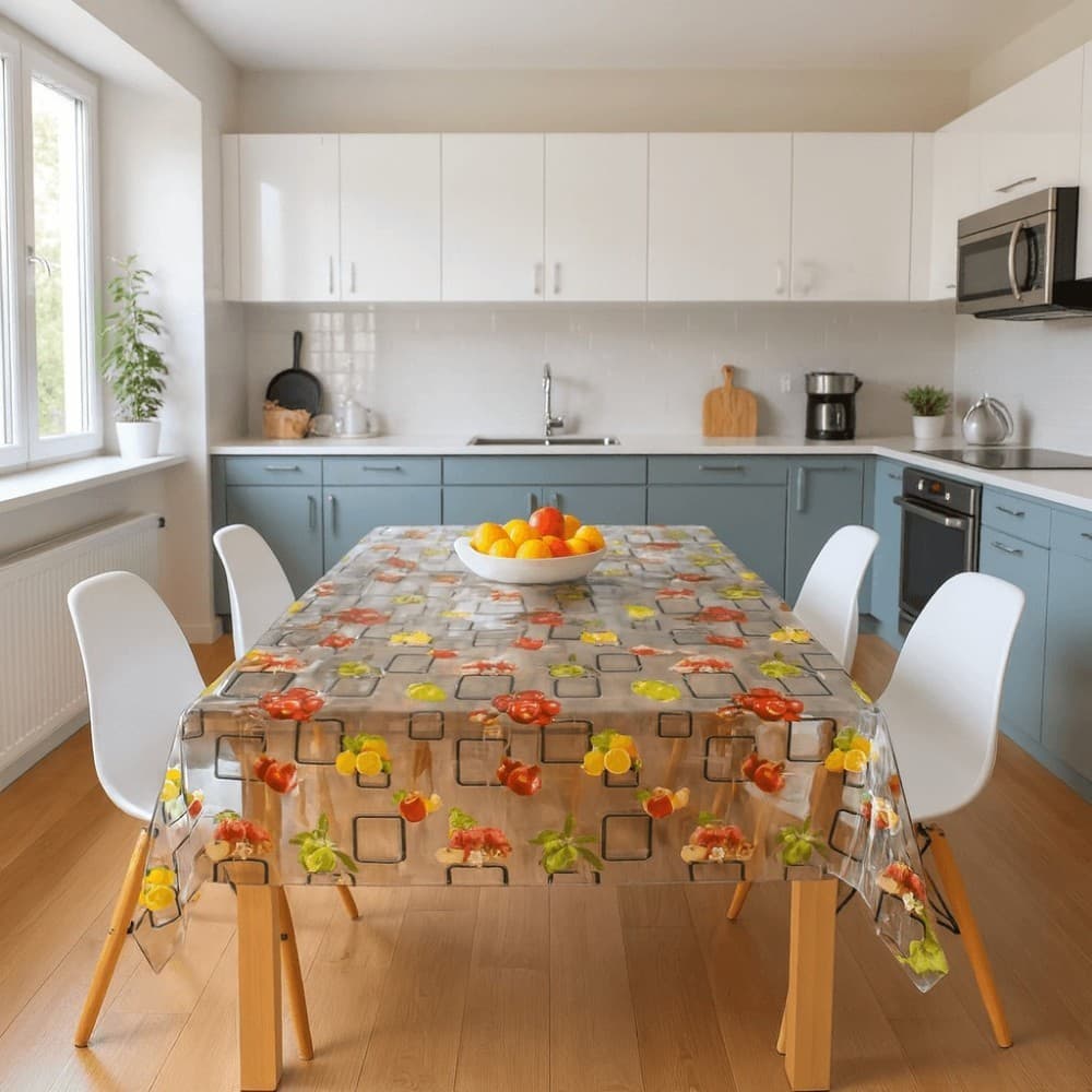 Toalha De Mesa Diamante Frutas Do Campo Rolo 1,40x50m Vinil PVC