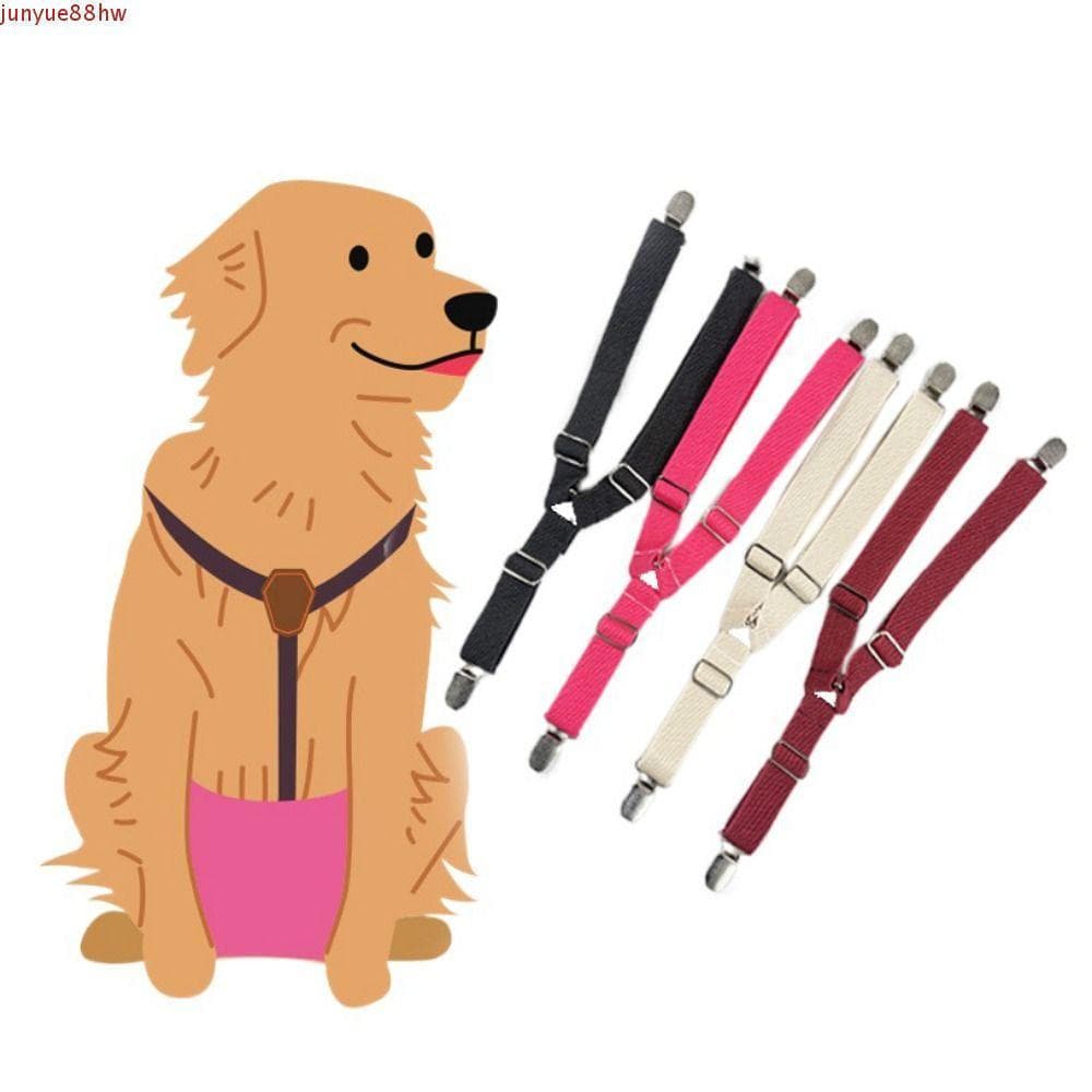 JUNYUE Alça Anti-Queda Com Suspensório Para Cães , Clipe Elástico Colorido Calças Fisiológicas Animais De Estimação , Po