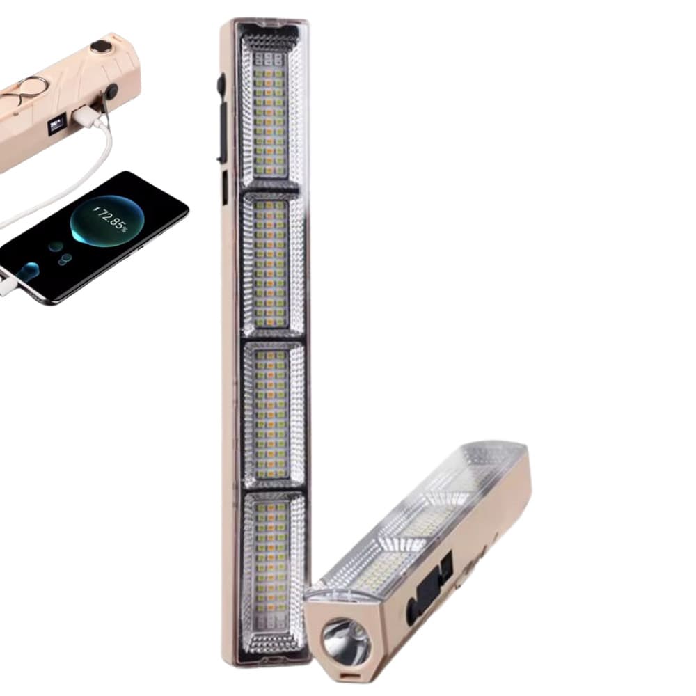 Emergência Luz Led Tubo 400w  Emergência Camping Lampião Pesca Barraca Lanterna 41cm Luminoso Recarregável