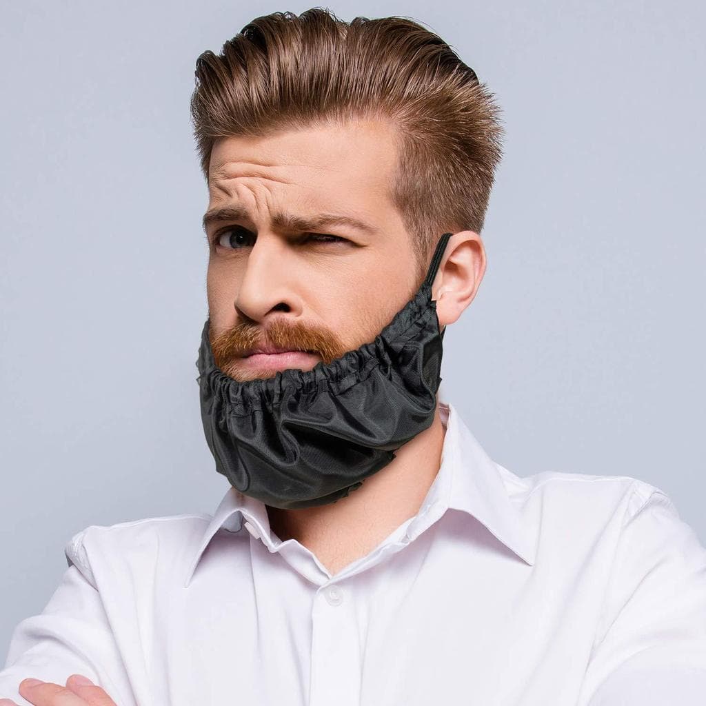 Kit 3 Unidades Protetor de Barba Masculino para Dormir Cozinhar Cetim Reutilizável