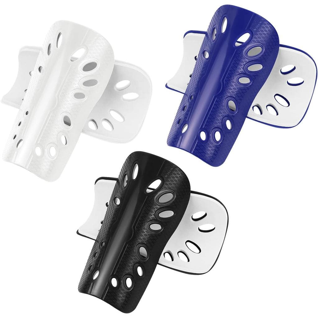 3 Pares de Caneleiras de Futebol para Jovens e Adultos, Mangas de Caneleira Respiráveis, Equipamento de Proteção para Jo