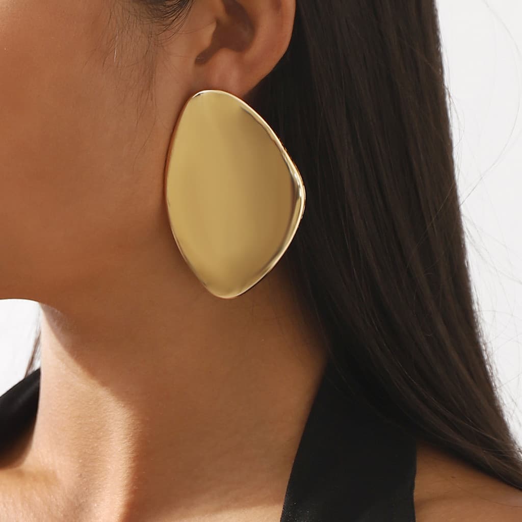 Brincos De Pedra Irregular Estilo Punk Feminino Geométrico Longo Pendurado Liga