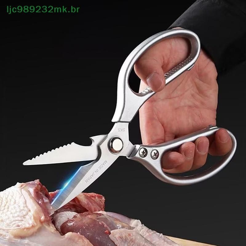 [MYBR] Tesoura De Cozinha Profissional De Aço Inoxidável Com Cabo De Liga De Alumínio-Perfeita Para Cortar Ossos De Fran