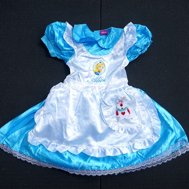 Anime dia das crianças cosplay traje Alice no país das maravilhas bonito empregada doméstica vestido de princesa terno