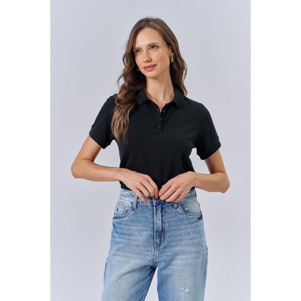 Camiseta Polo Feminina Acostamento Act Moda feminina Polo Acostamento Feminina