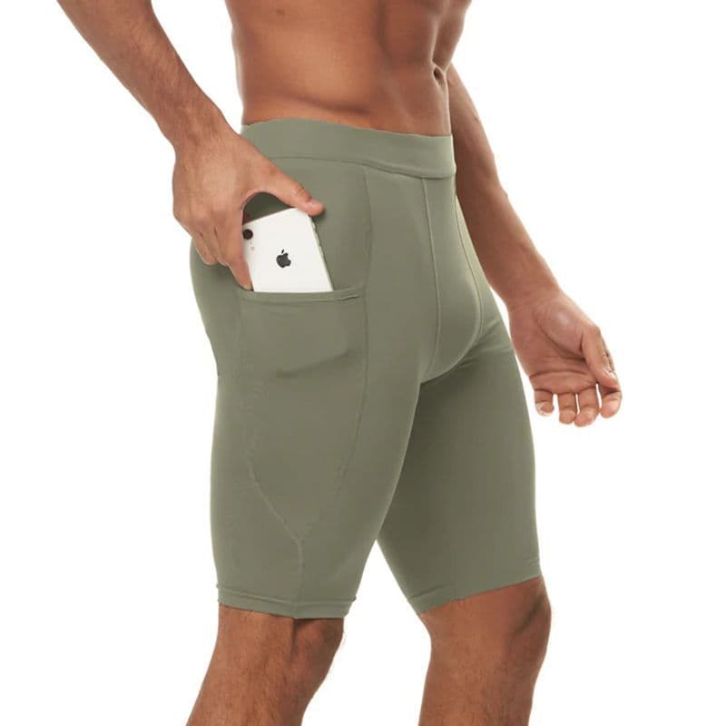 ASRV Fitness basquete Leggings magros cinto bolso pista campo Shorts masculino pode usar exterior cinco pontos correndo