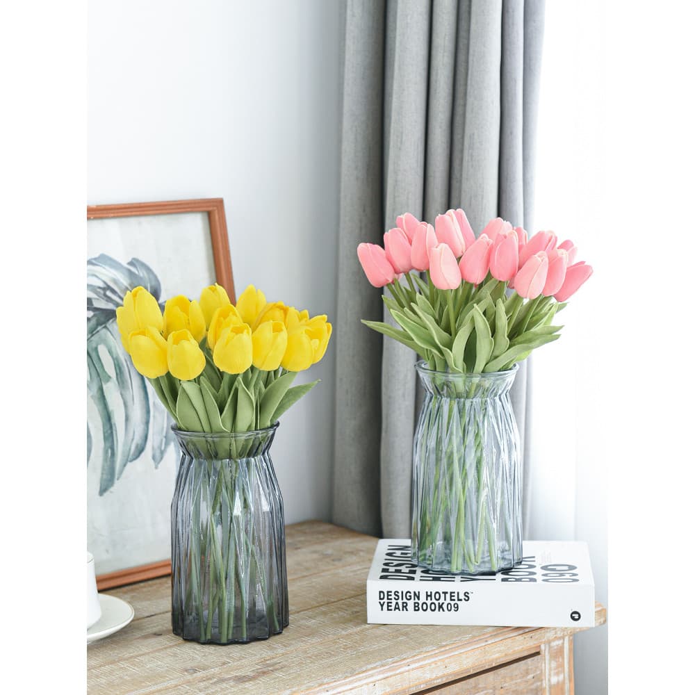 Tulipa flor artificial flor artificial sala de estar arranjo flor decoração mesa Floral rosa decoração flor seca ins buq