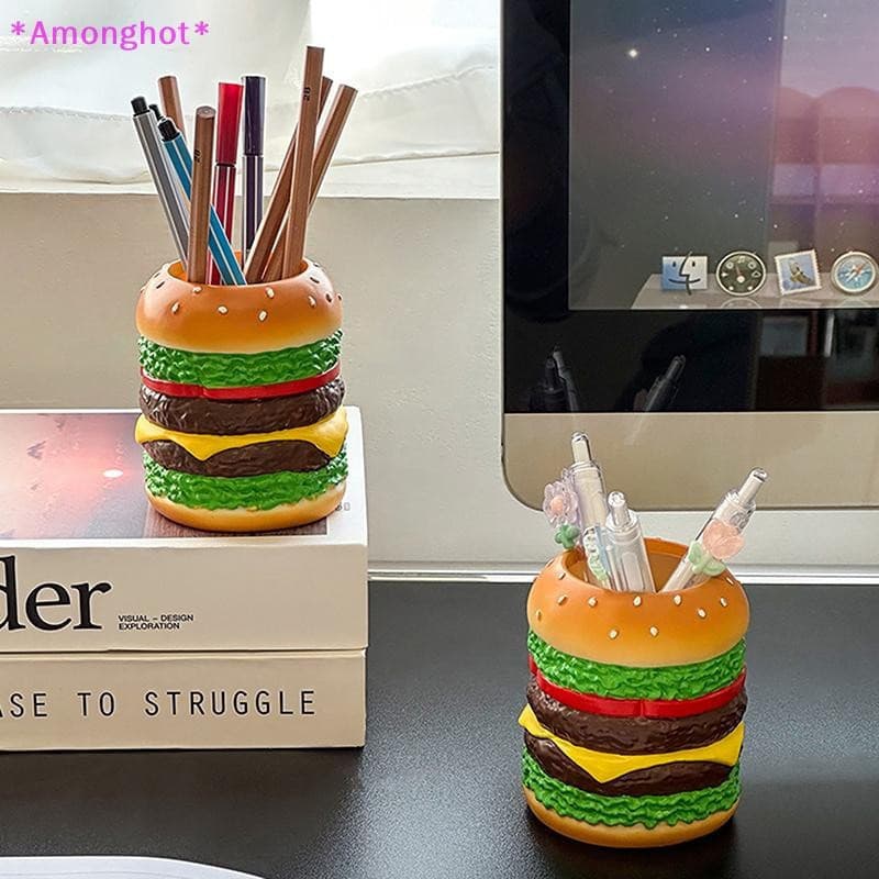 Entrehot > Lindo porta-canetas com Design de hambúrguer macio e criativo para armazenamento de mesa multiuso CLZ7