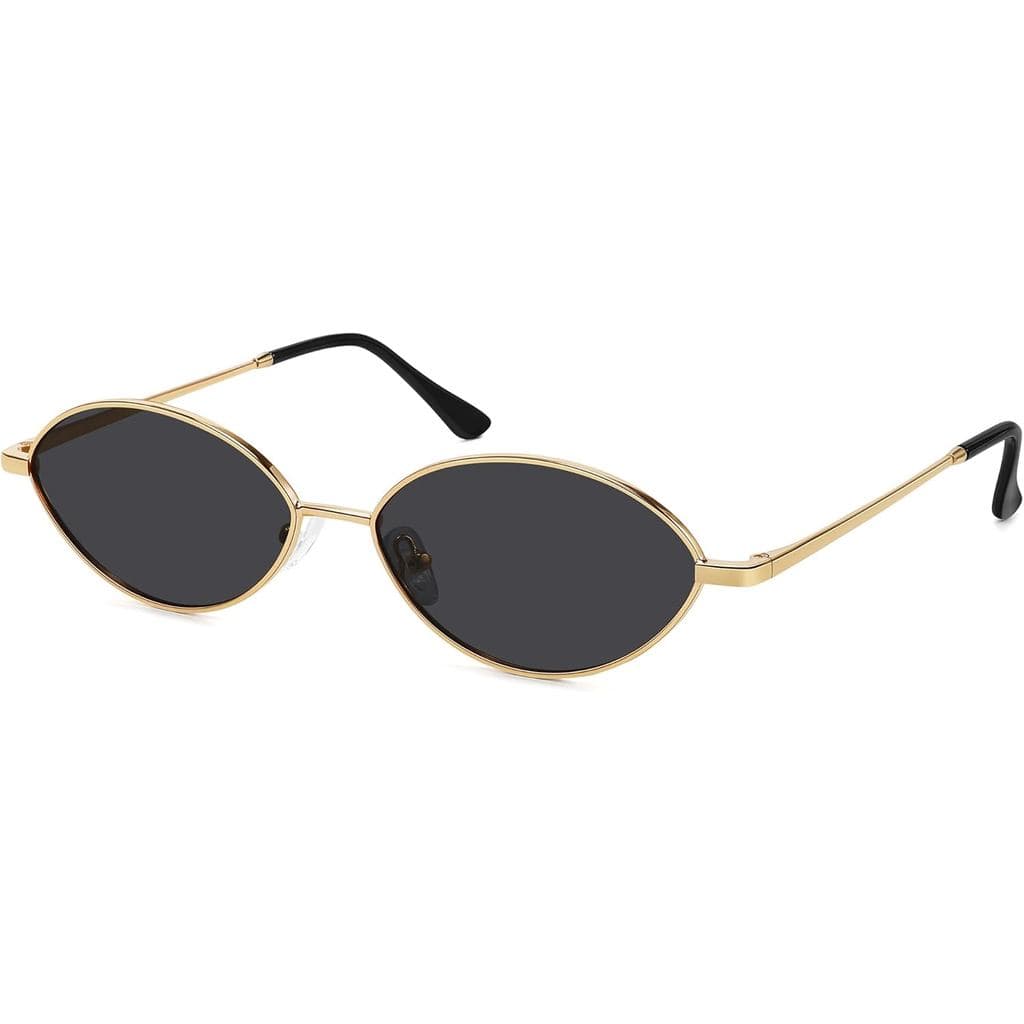 Óculos de Sol Femininos Retro Ovais Polarizados com Proteção UV, Óculos de Sol Pequenos Vintage Elegantes com Armação de