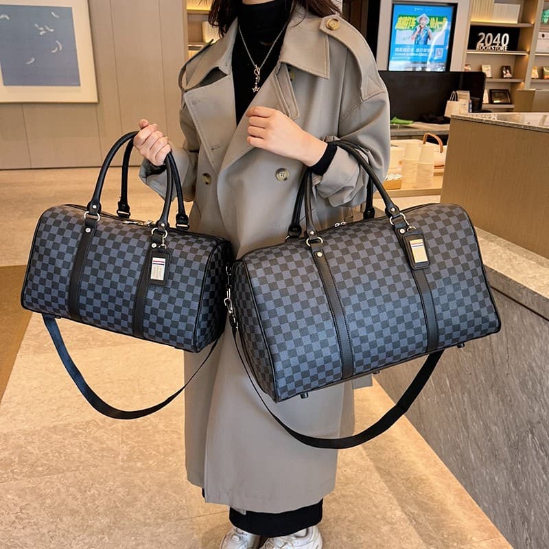 Novo estilo portátil bolsa de viagem das mulheres dos homens de curta distância grande capacidade de um ombro viagem de