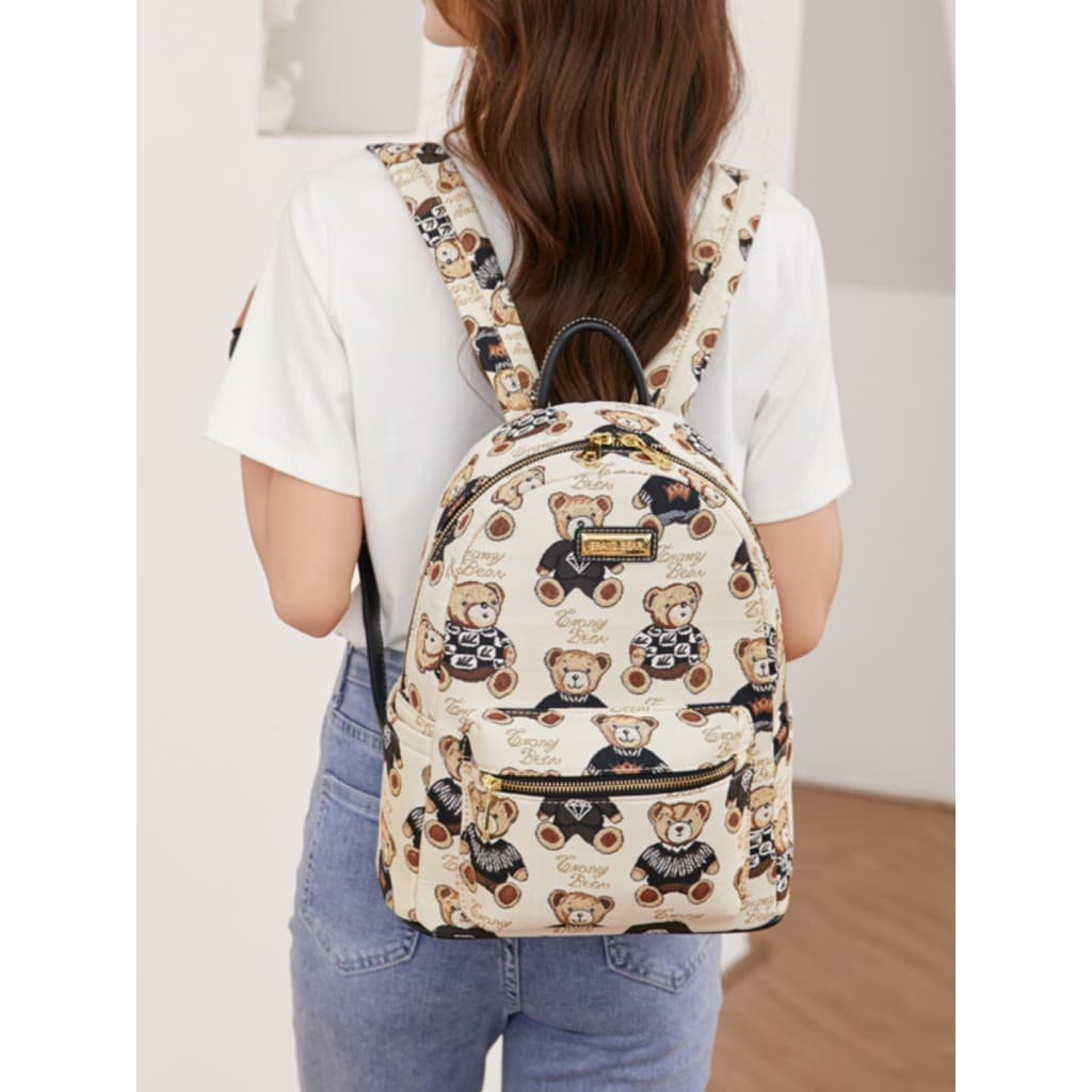 Winnie the Attachment mochila feminina Mini lona bonito pequena mochila winnie the Pooh versão coreana All-Match estilo