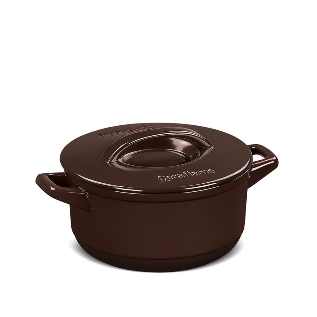 Panela De Cerâmica Ceraflame Duo+ 22cm 3200ml Chocolate