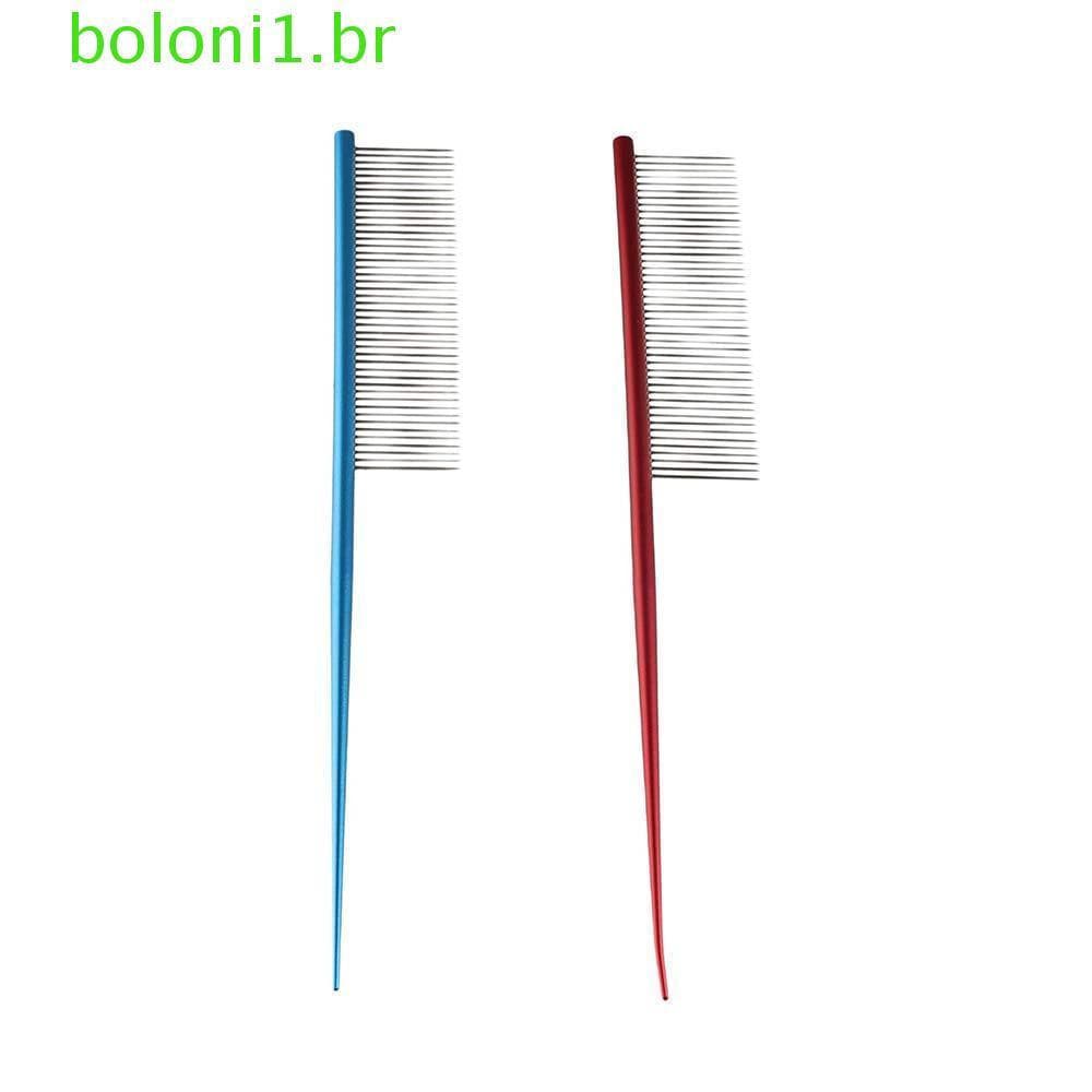 BOLONI Pente Para Cuidar De Cães , Denso E Antiferrugem Pulgas De Animais De Estimação Colorido De Aço Inoxidável Pêlos