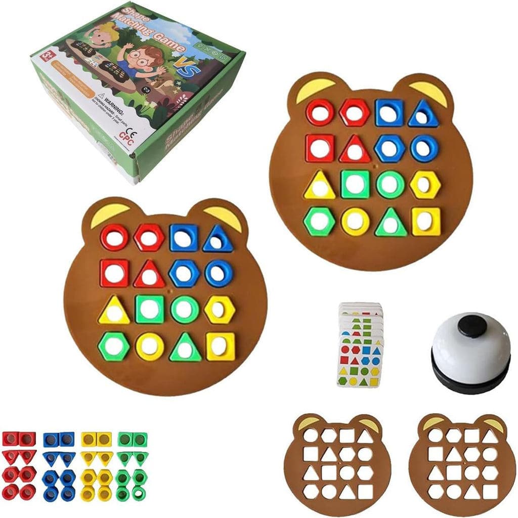 Jogo De Correspondência De Formas Fofas , Jogos Hailoyern , Quebra-Cabeças Infantis Brinquedo De Tabuleiro Rápido De For