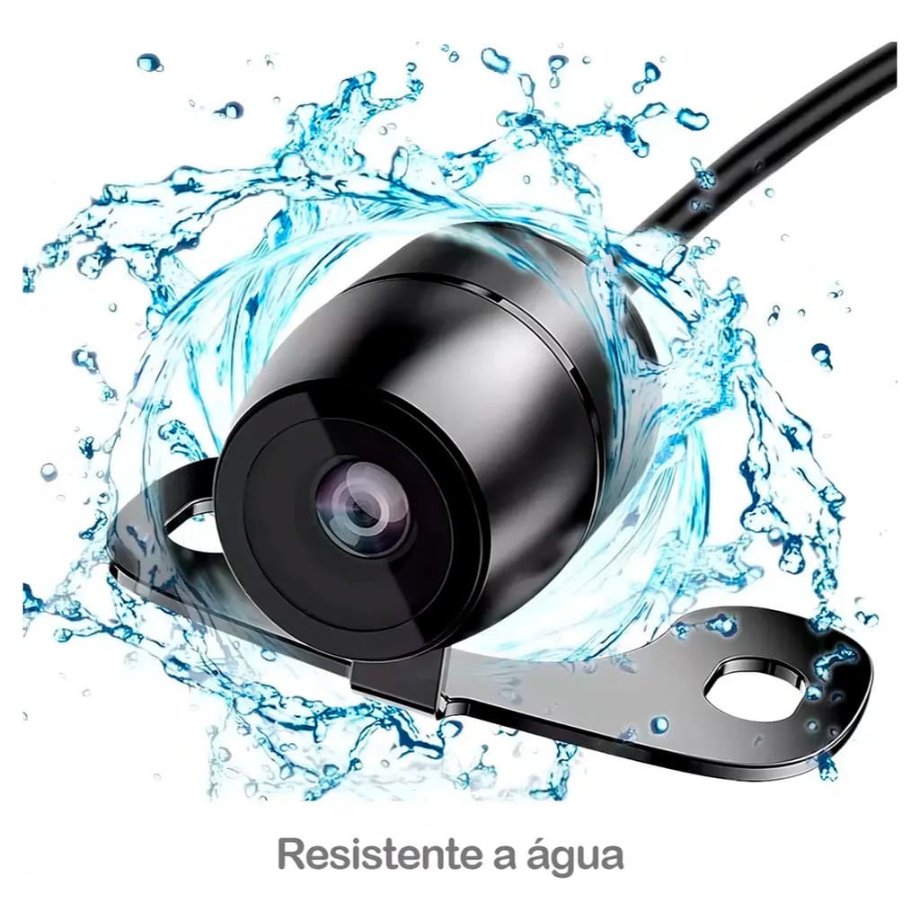 Câmera de Ré Automotiva Universal 170° Estacionamento Visão Noturna Prova D’agua