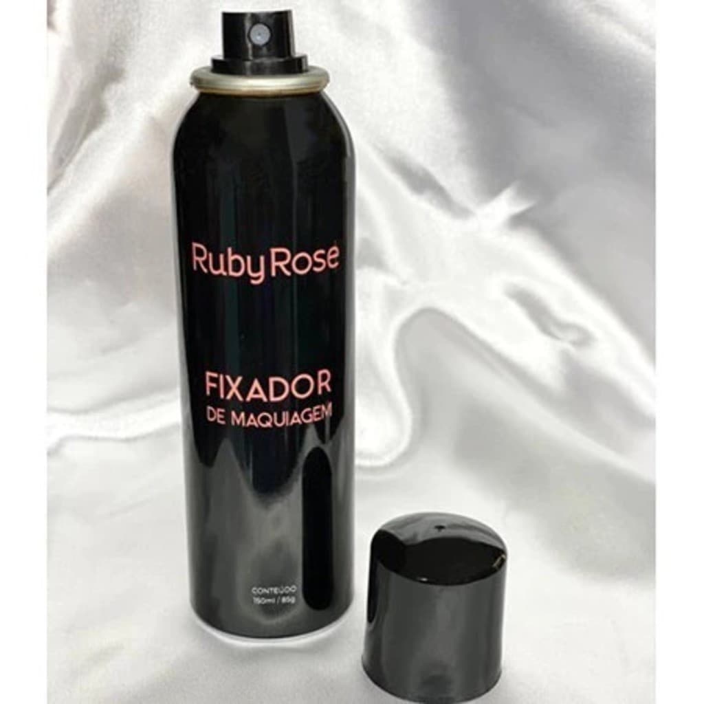 Spray Fixador Ruby Rose, Toque Seco e Invisível, Ideal para Pele Sensível e Maquiagem Profissional