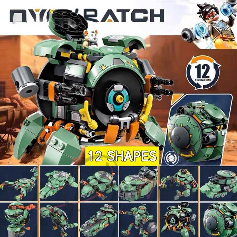12 Formarios Overwatch Hamster Damage Bola Bloco De Constru??o Brinquedo Compat?vel Com O Puzzle Para Crian?as