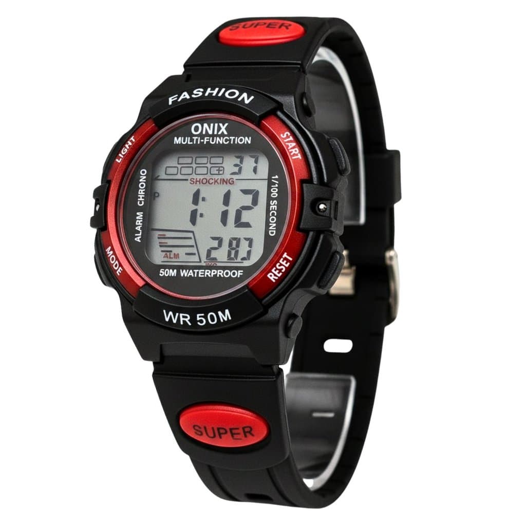 Relógio Menino Onix Digital IT-619 (0128) Preto e Vermelho