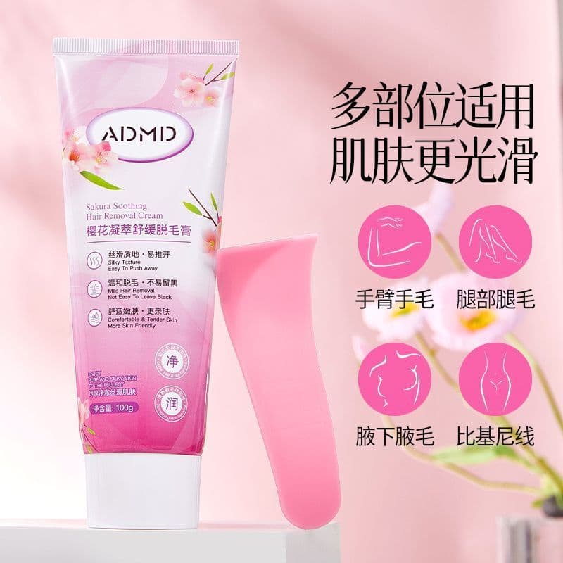 Creme de remoção de pelos em flor de cerejeira, corpo inteiro, Universal, festa de estudante, ferramenta útil, suave, nã