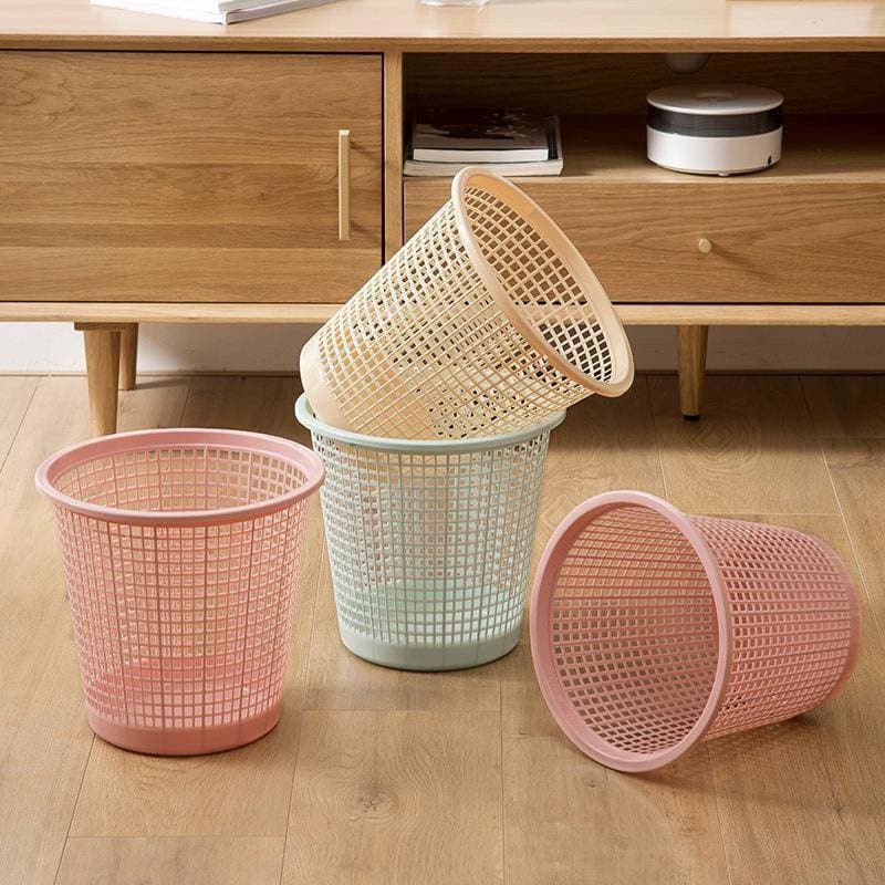 Grande tamanho pequeno lata de lixo casa sala estar plástico grande capacidade cozinha quarto toalete lata de lixo cesta