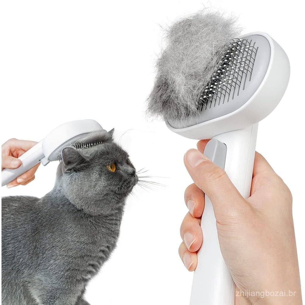 Escova para Gatos Aumuca para Remover Pelos Soltos, Escovas para Gatos de Interior, Escova para Gatos de Pelo Longo ou C