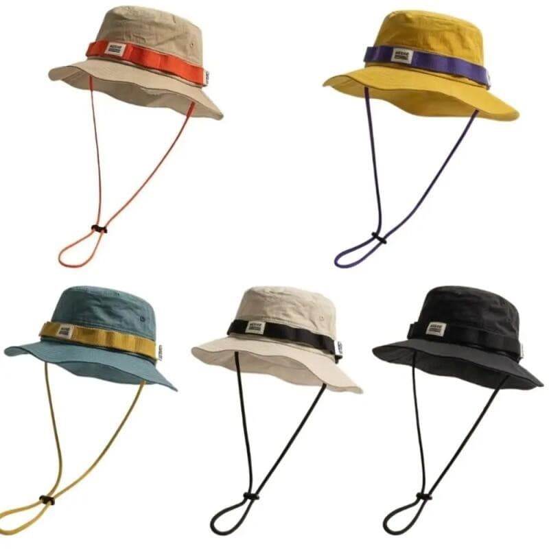 Chapéu De Pescador Vintage Para Homens E Mulheres , Verão , Acampamento Ao Ar Livre , Montanhismo , Aba Grande , Sol