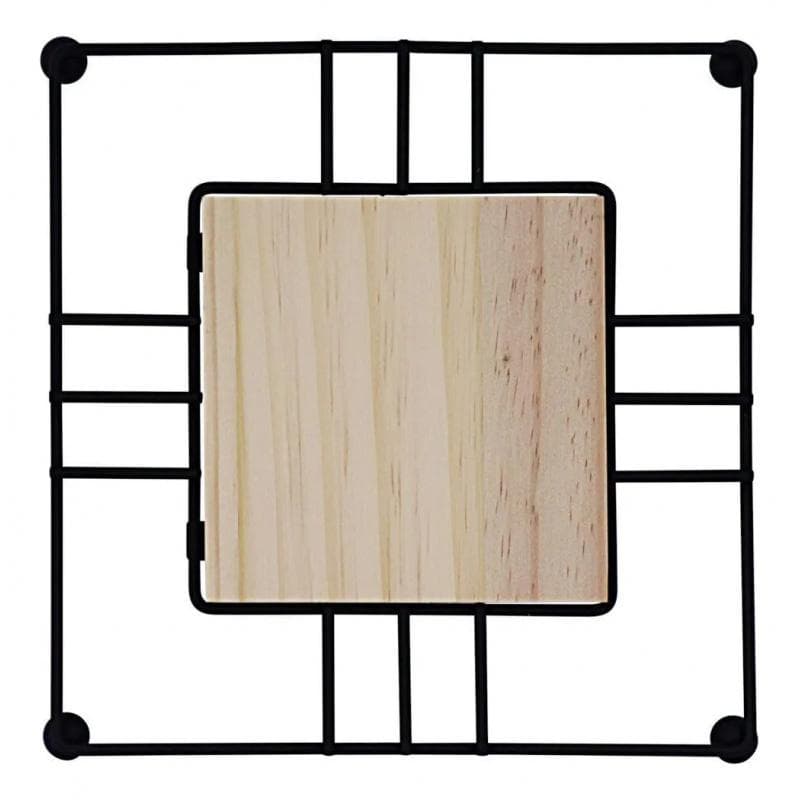 Suporte Térmico Quadrado Preto (18181.5cm), Resistente ao Calor e Antiderrapante