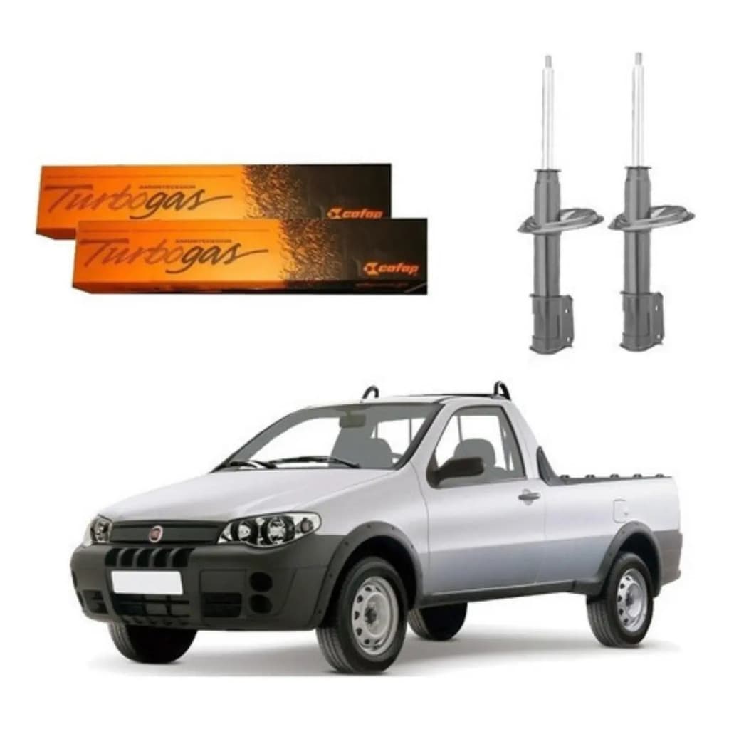 Par Amortecedor Dianteiro Cofap Fiat Strada 1.3 8v 2012