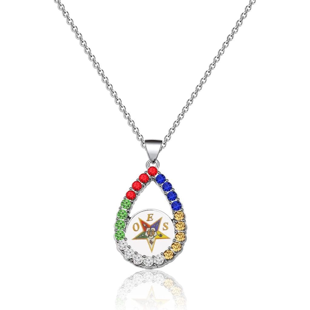 Presente Keeblon da Ordem da Estrela do Oriente para a Irmandade, Pulseira e Colar OES, Joias com Símbolo OES para Mulhe
