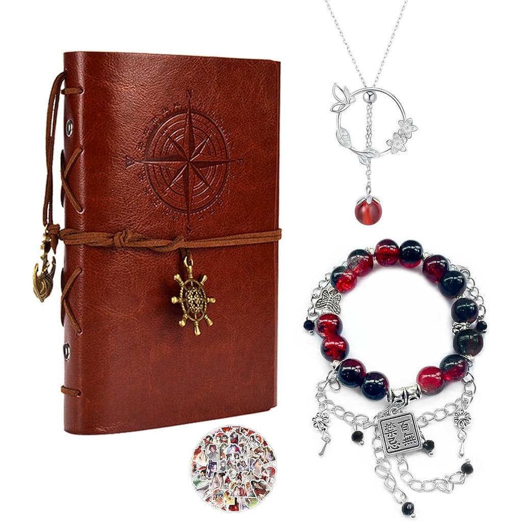 Heaven Offi Blessing Necklace Tian Guan Ci F. Notebook Hua Chen Bracelets San Lang Xie Liang Pendant Anime Cosplay Acces