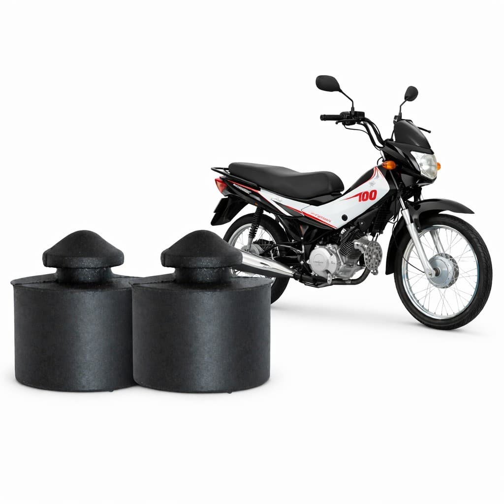 Par Borracha Coxim Fixação Assento Redondo Honda Pop 100 110