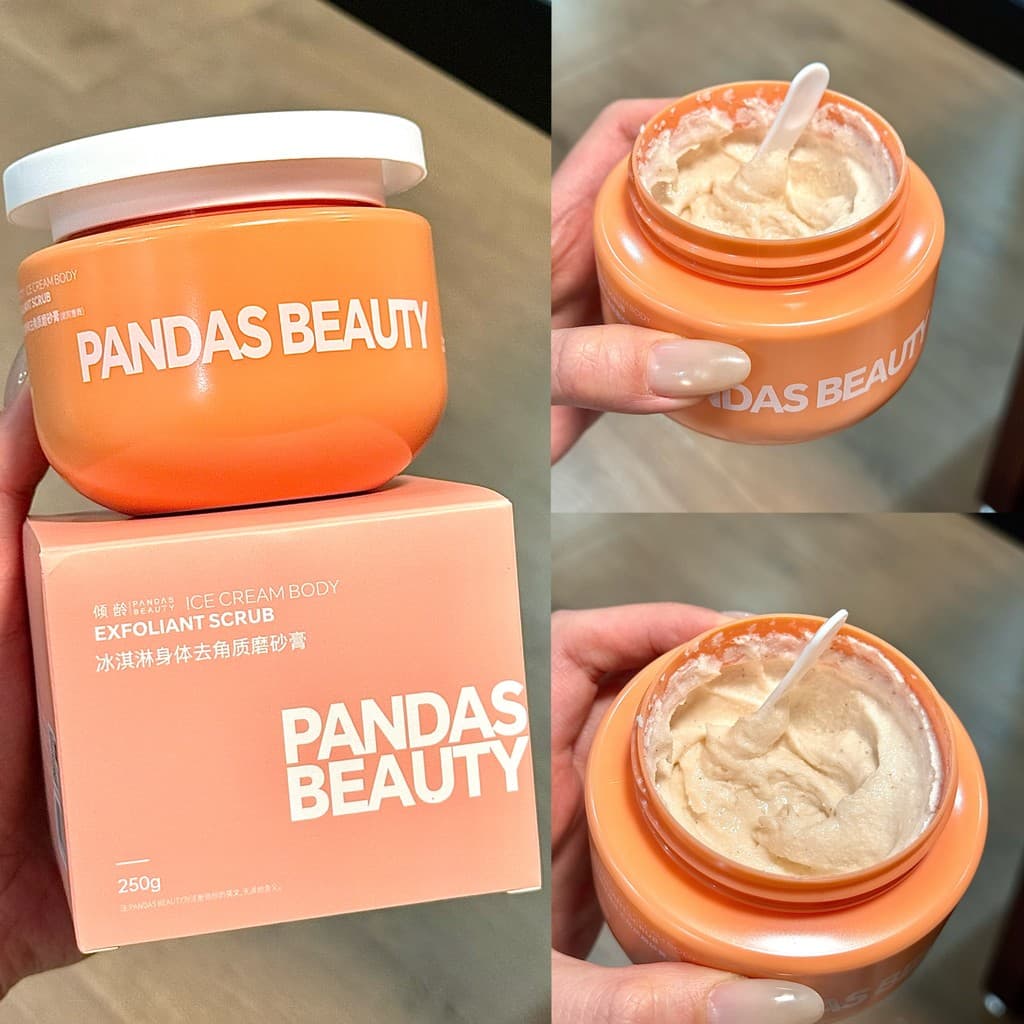 Pele preta amarela mau reparação pátio rosa sorvete corpo esfoliante esfoliante esfoliante 250g delicado suave esfoliant
