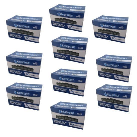 Kit 10 Inserto Macarrão Bremen 6mm Refil S/camâra Pneu 60un
