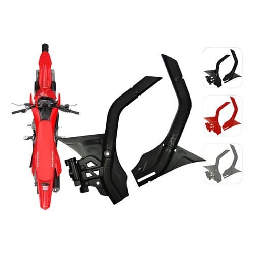 Protetor De Quadro Crf 250f Chassi Amx Crf Completo Crf 300f Preto Original Crf Honda