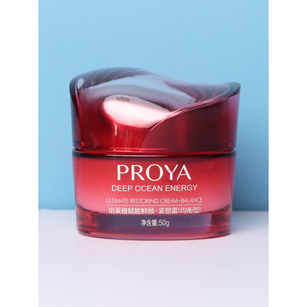 Polya Fu Neng Creme Firmador de Rosto Fresco Equilibrado 50g Antirrugas Firmador Desbotamento Linhas Secas Contador Verm