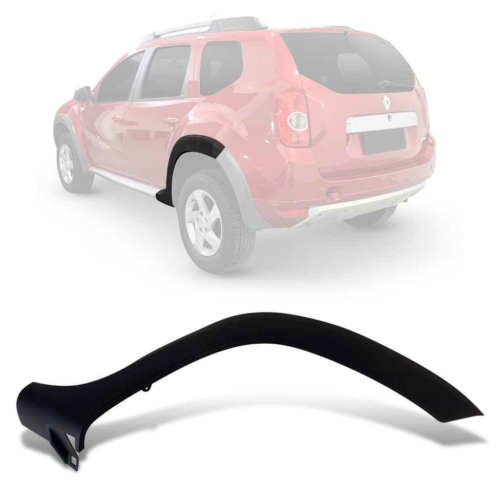 Alargador Moldura Paralama Traseiro Renault Duster 2011 2012 13 14 Lado Esquerdo Motorista