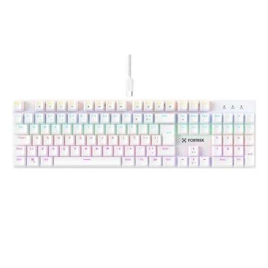 Teclado Gamer Mecânico Fortrek Gravity 100 Branco