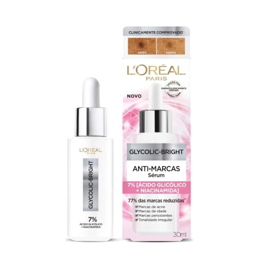Sérum Glycolic Bright L'Oreal Paris Anti Marcas 30ml