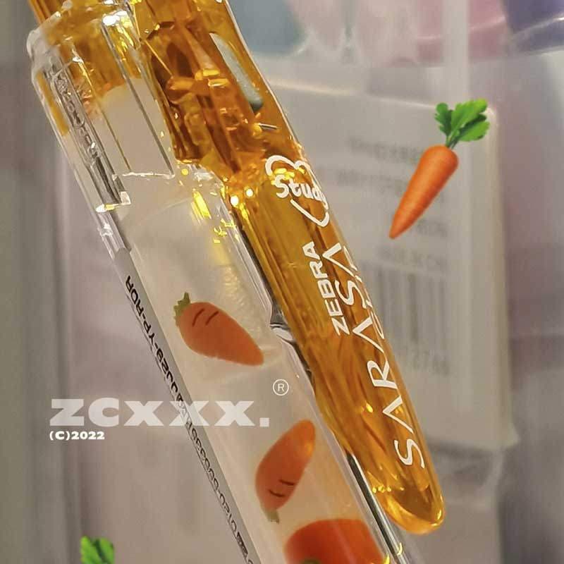 [Estoque pronto] Caneta de Gel ZEBRA ZEBRA japonesa limitada estudo flor auto-bara fruta Animal escala 0.5