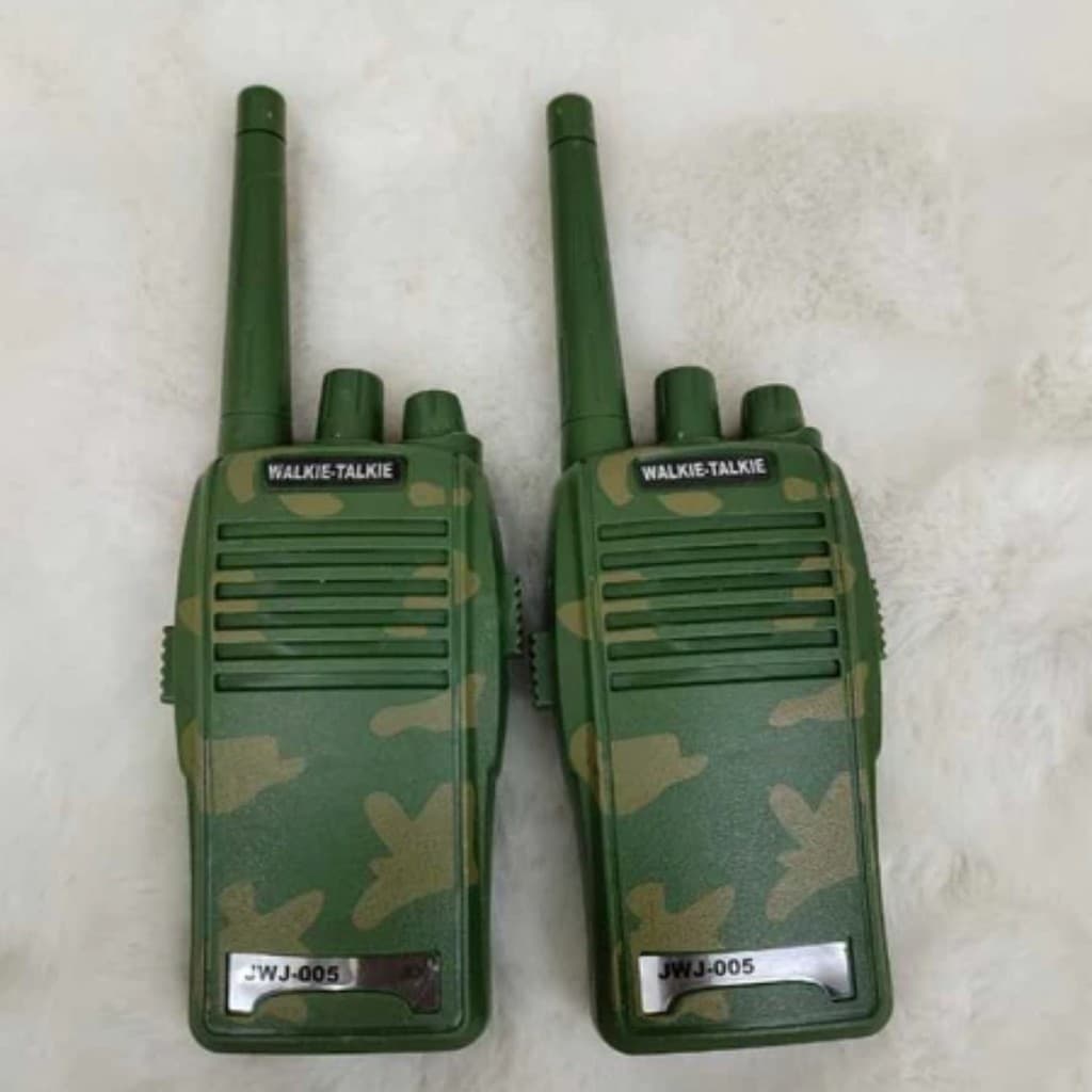 Walkie-Talkie de Brinquedo Camuflado para Crianças - Kit com 2 Unidades