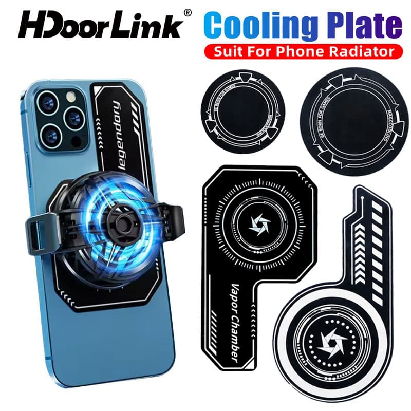 HdoorLink Placa Refrigeradora De Celular Radiador Ferro Adesivo Irradiante Magnético Desgaste Área De Refrigeração Para