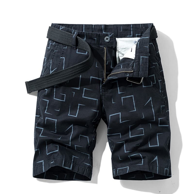 Shorts de verão masculino calças de praia Casual na moda magro-ajuste All-match calças exterior Wear único simples impre