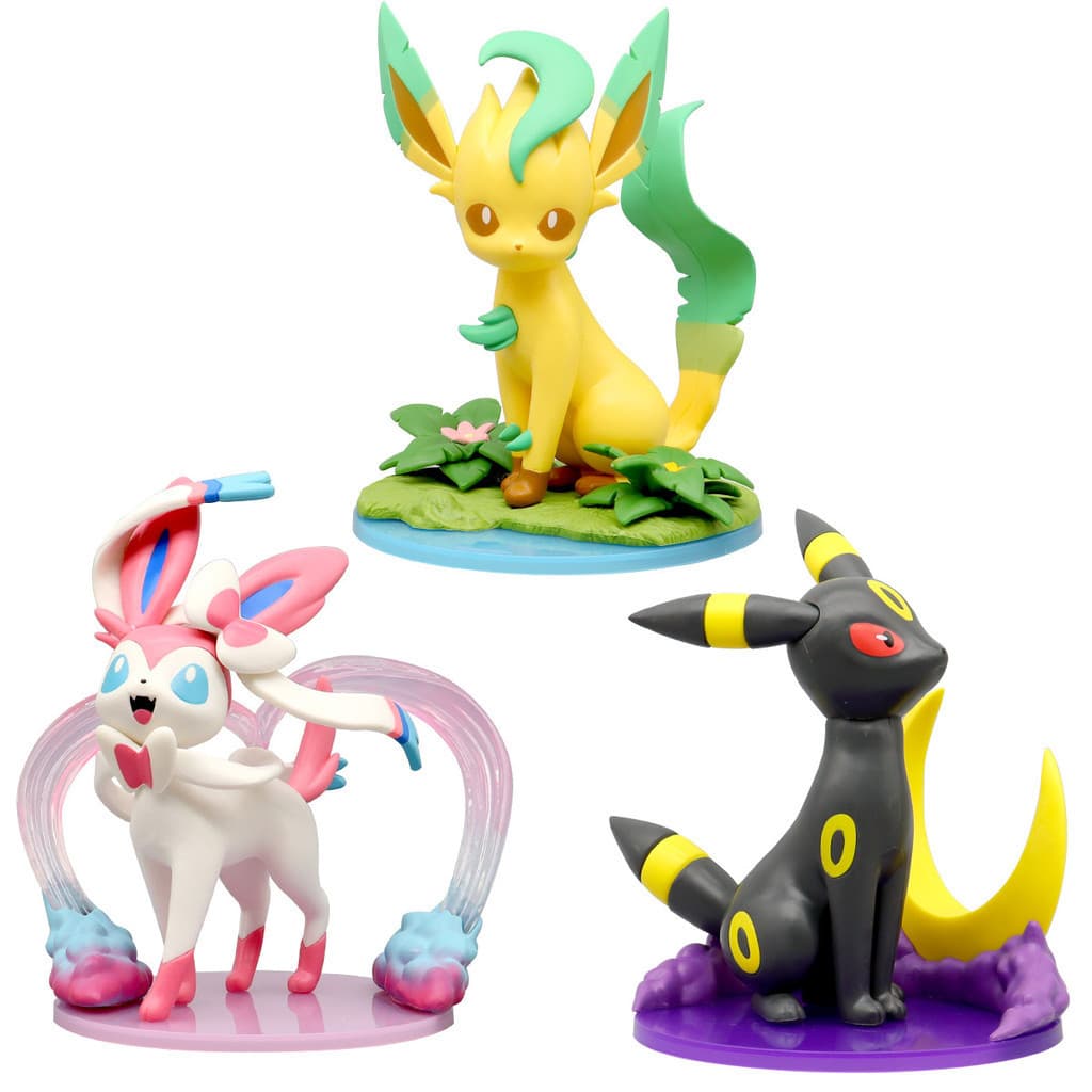 1 Pçs 17-18cm Anime Pokemon Eevee Sylveon Leafeon Umbreon Bolso Monstro Q Versão PVC Figuras De Ação Modelo Decoração De