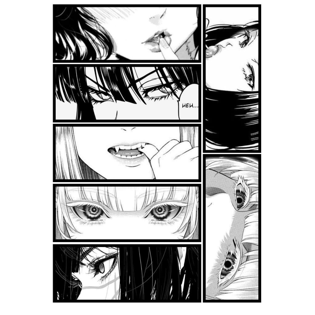 Kit 7 Adesivos Anime Girl Waifu - Garotas Manga JDM Vinil Preto e Branco Decoração Notebook