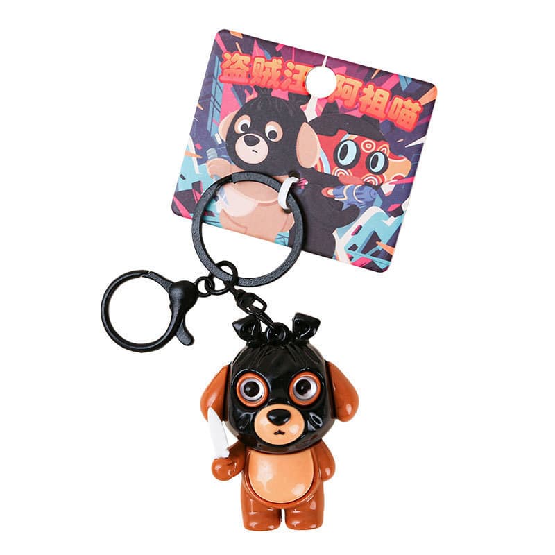 Chaveiro Fofo De Gato Azumi – Pingente De Bolsa De Cachorrinho E De Desenho Animado , Acessório Elegante Para Presente D