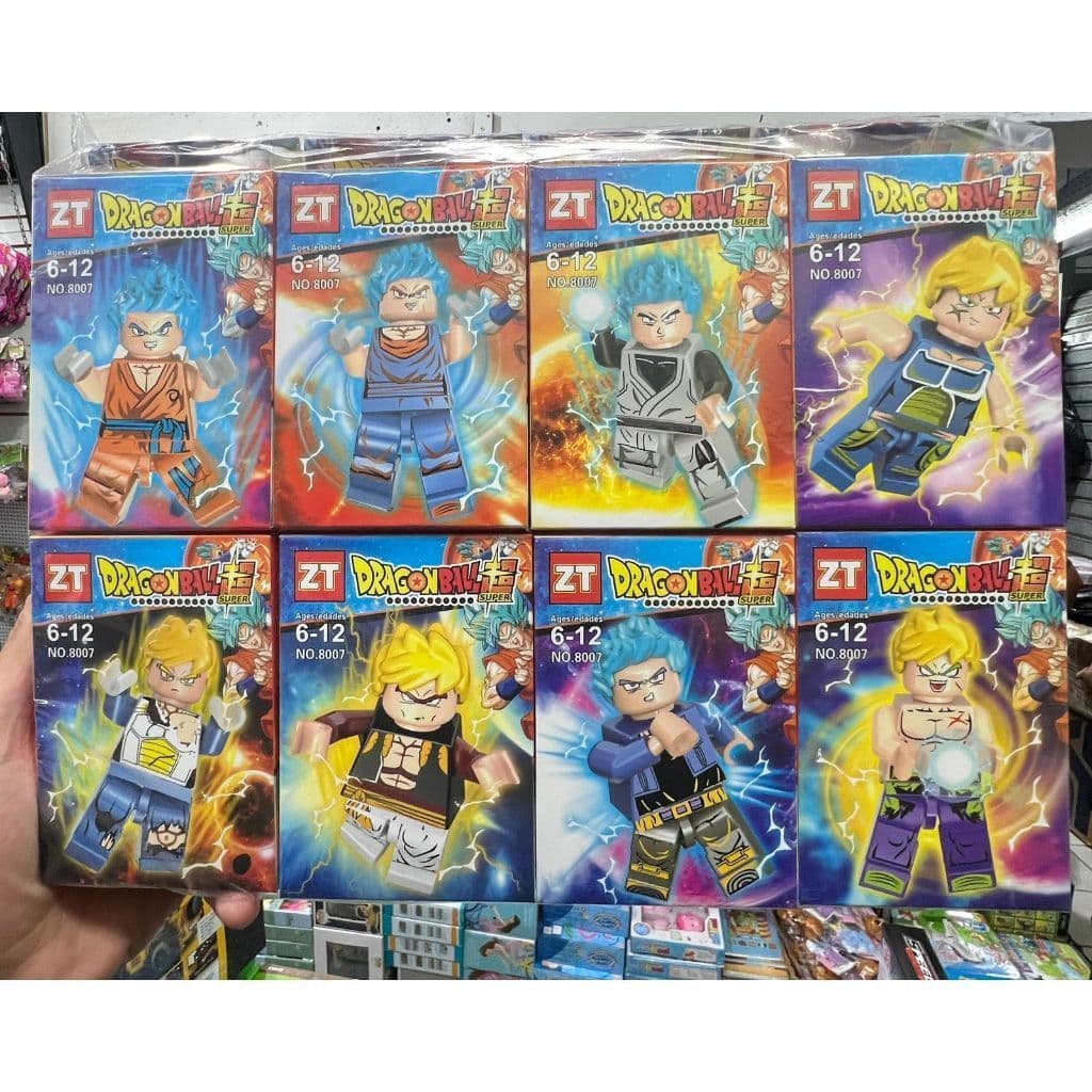 KIT LEGO DRAGON BALL Z 8 PARTES COM SUPER SAIYAJINS - ENVIO IMEDIATO