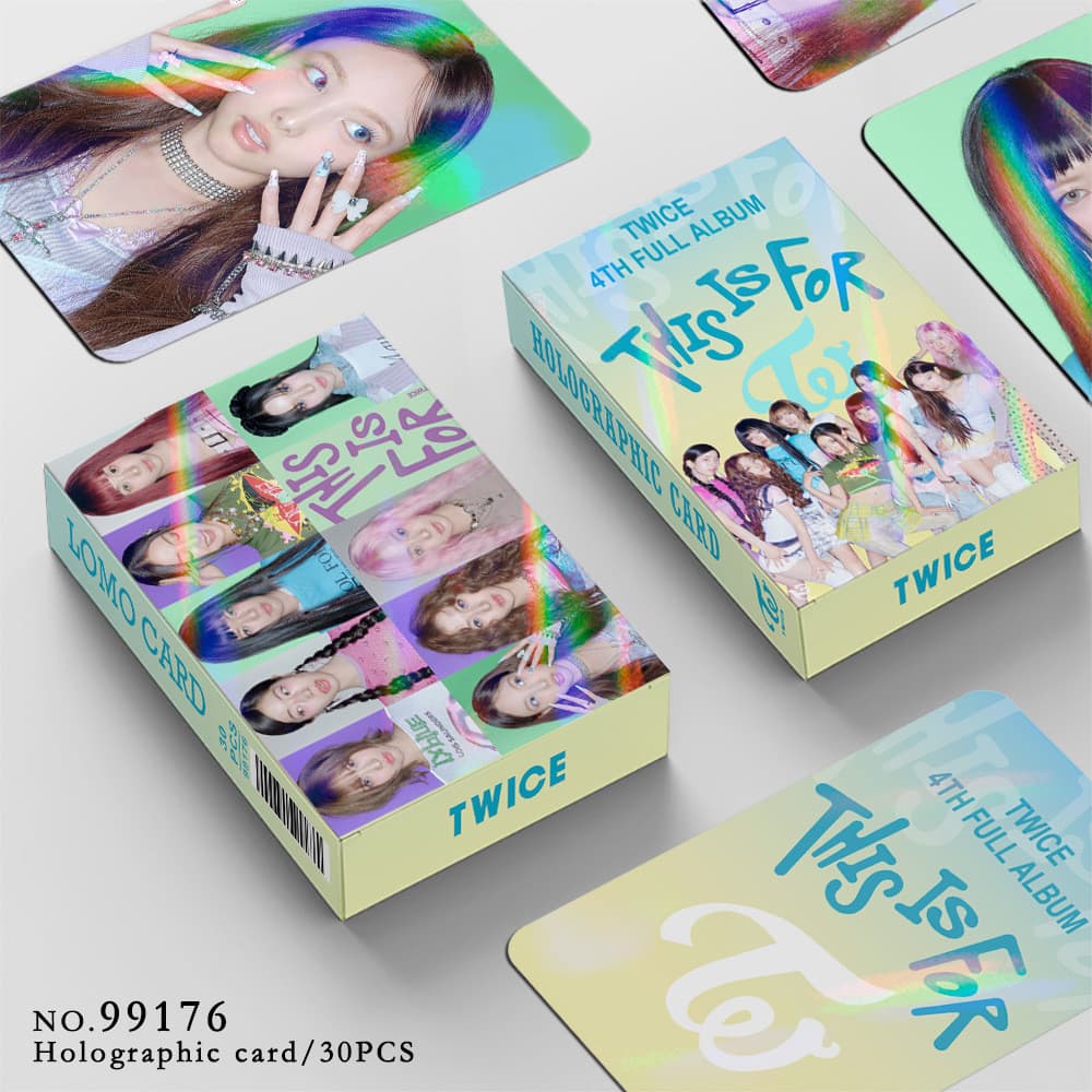 30 Unidades/Conjunto Kpop Idol Duas Vezes Este É Para Cartões Fotográficos lomo laser ablum Coleções De Fãs