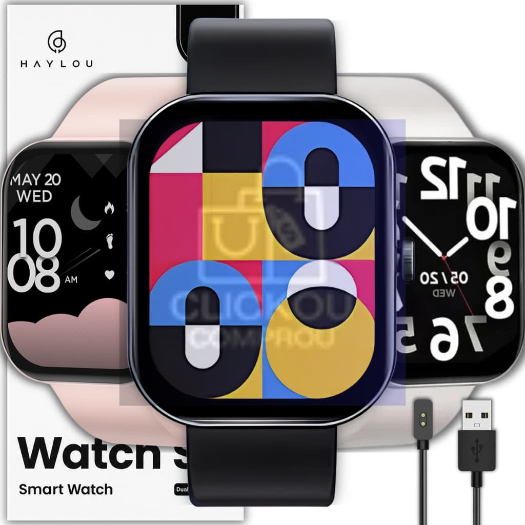 Relógio Smartwatch Haylou Watch S6 Tela TFT 2.01 Gps Esportivo 49mm Notificações