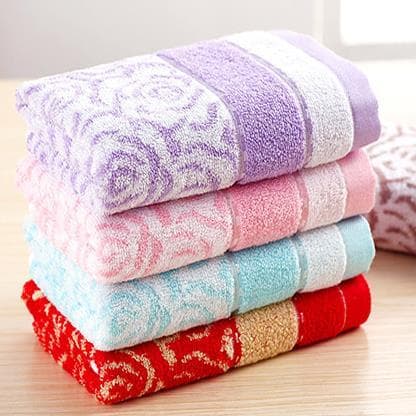 Grande valor Ailiya fibra de bambu High-End Jacquard toalha rosto toalha de banho rosa sobre toalha 34X76cm
